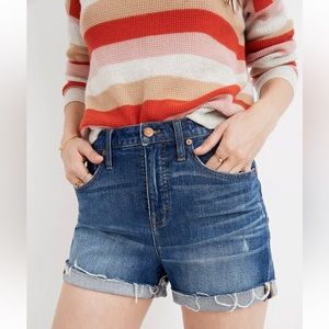 Madewell High-Rise Jean Shorts in Glenoaks Wash size 25